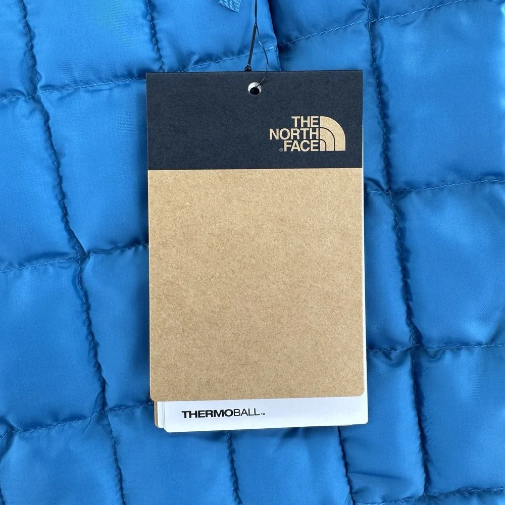 The North Face Thermoball Insulated Puffer Jacket Mens XL Digital Steel Blue